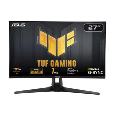 ASUS TUF Gaming VG27AQ3A - 27” 1440P HDR Monitor – QHD (2560 x 1440), 180Hz, 1ms, Fast IPS, 130% sRGB, Extreme Low Motion Blur Sync, Speakers, Freesync Premium, G-SYNC Compatible, HDMI, DisplayPort